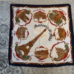 Roger L Paris Scarf souvenir vintage square
